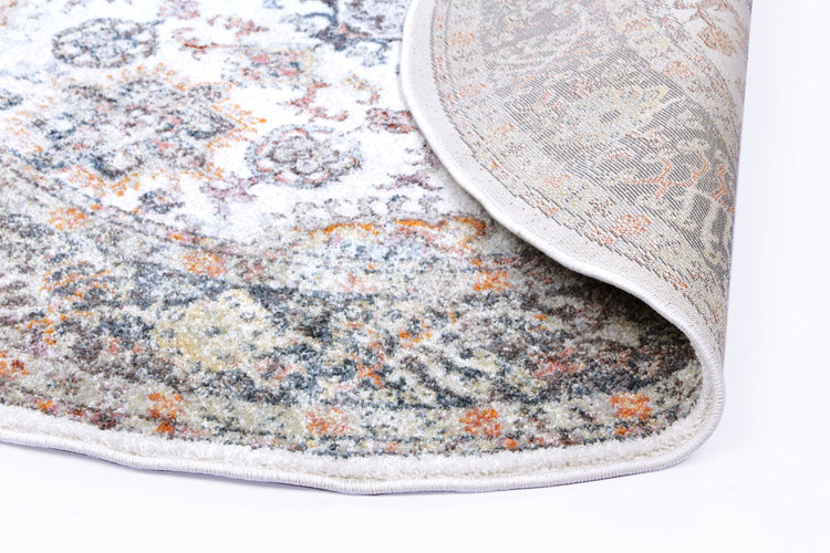 Windsor Boarder Cream Round Rug