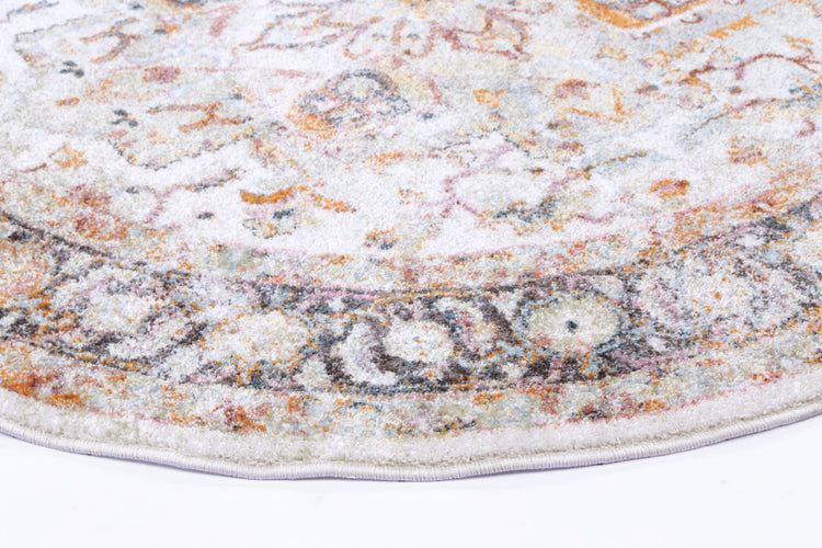 Windsor Vintage Cream Round Rug