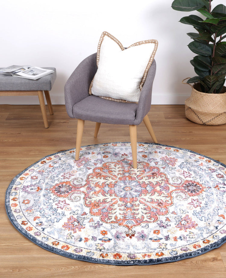 Windsor Vintage Multi Round Rug