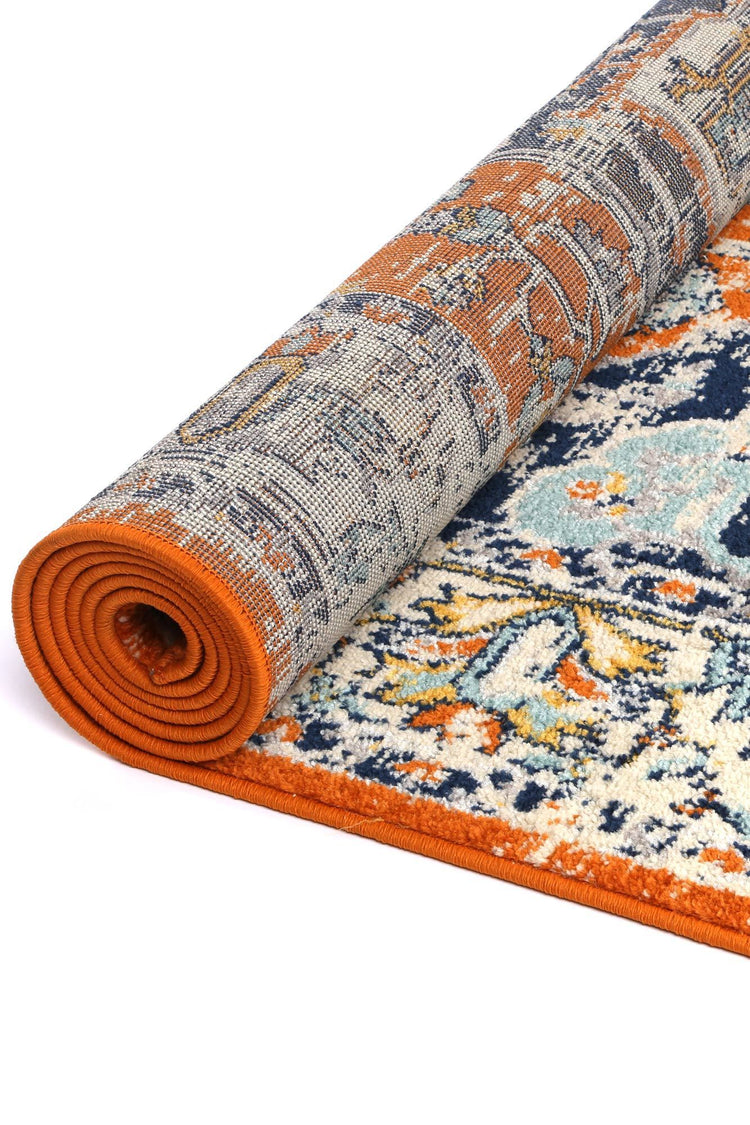 Palermo Caltanissetta Rust Rug