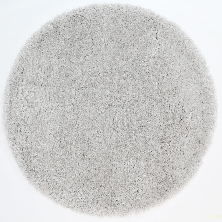 Flokati Shag Rug Silver