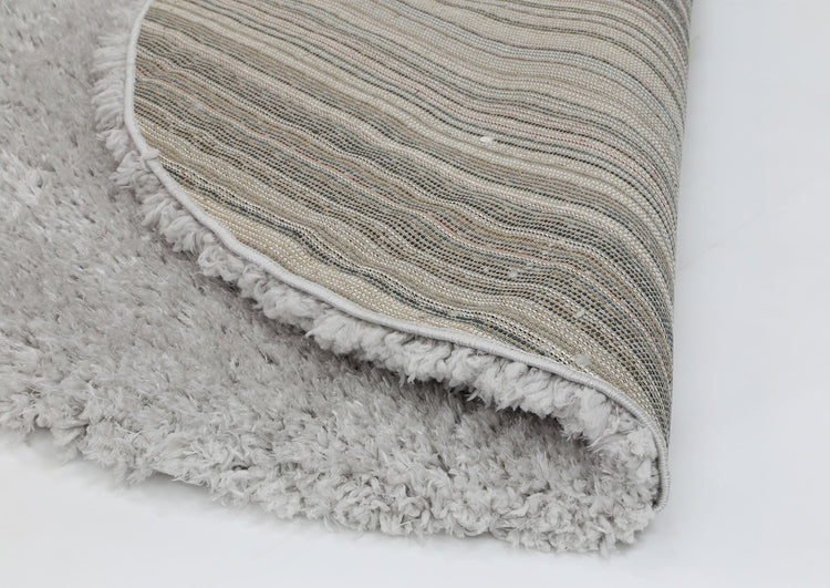 Flokati Shag Rug Silver