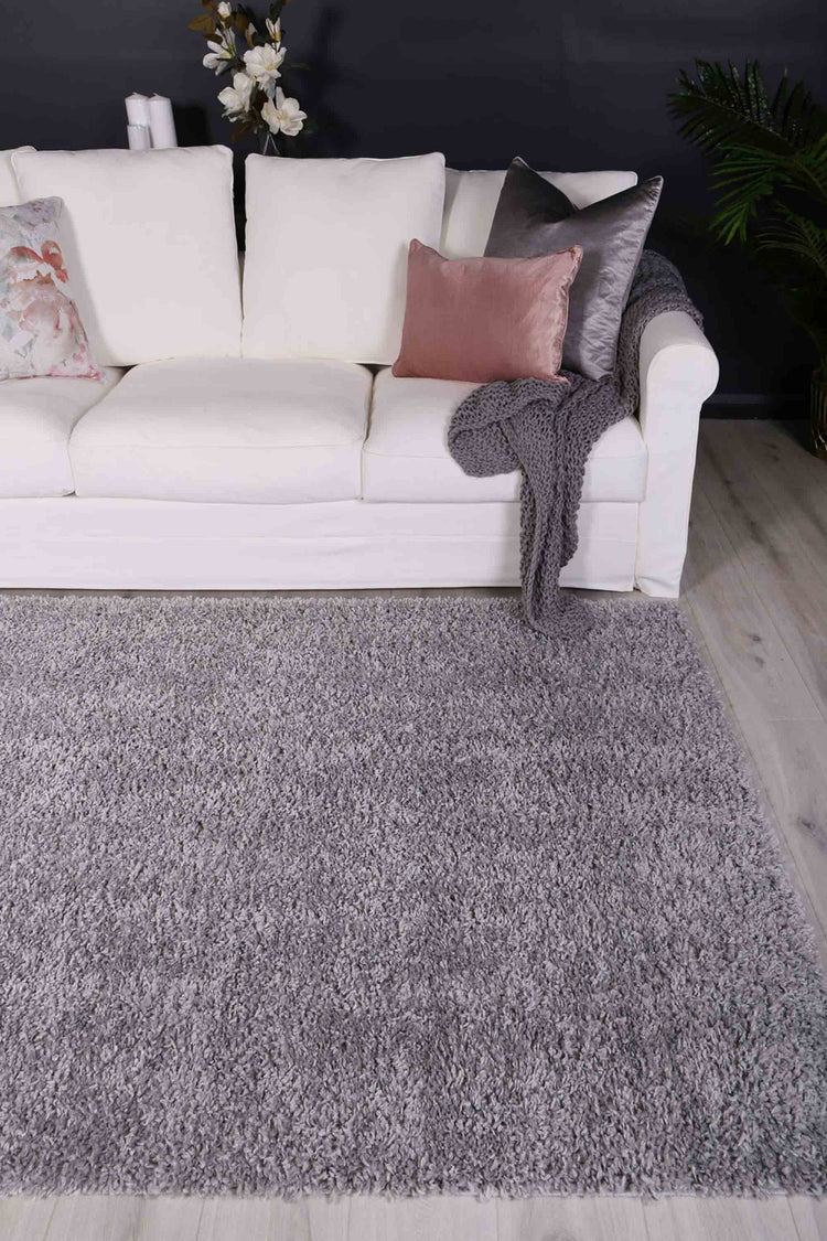 Alpine Shaggy Silver Grey Rug