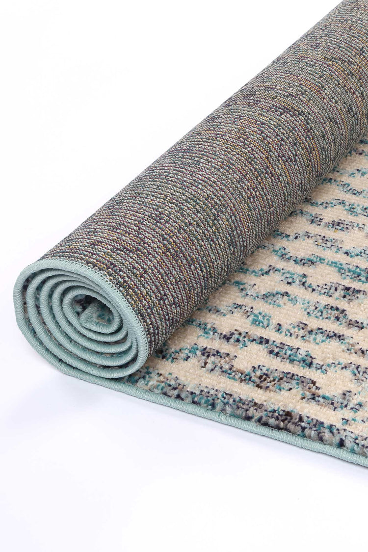 Micah Multi Blue Geometric Rug