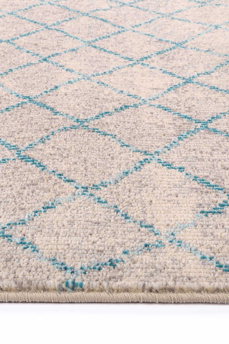 Micah Blue Lattice Rug