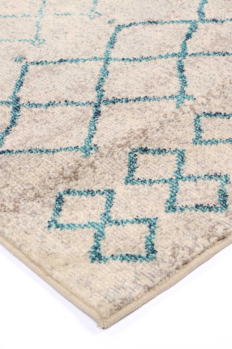 Micah Blue Lattice Rug