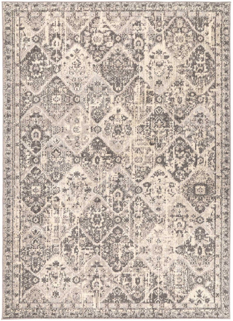 Micah Grey/Black Diamond Rug