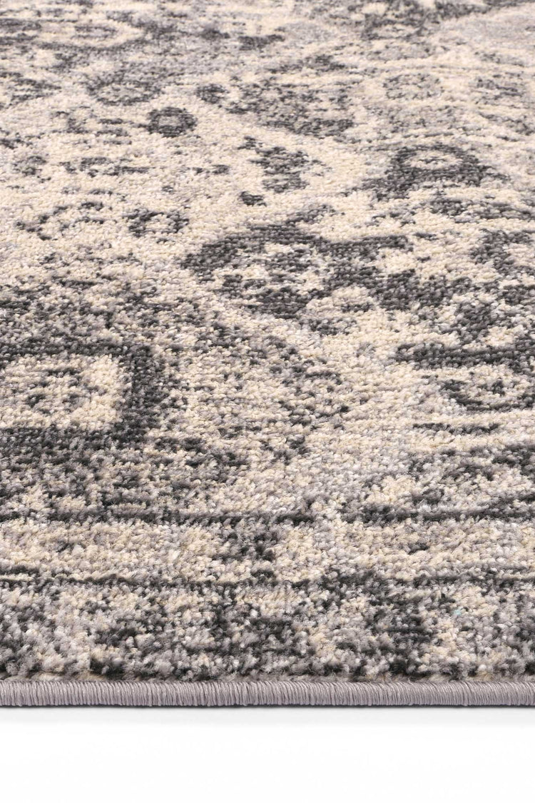 Micah Grey/Black Diamond Rug