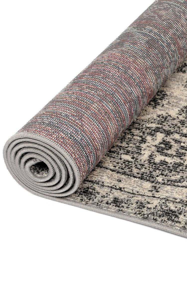 Micah Grey/Black Diamond Rug