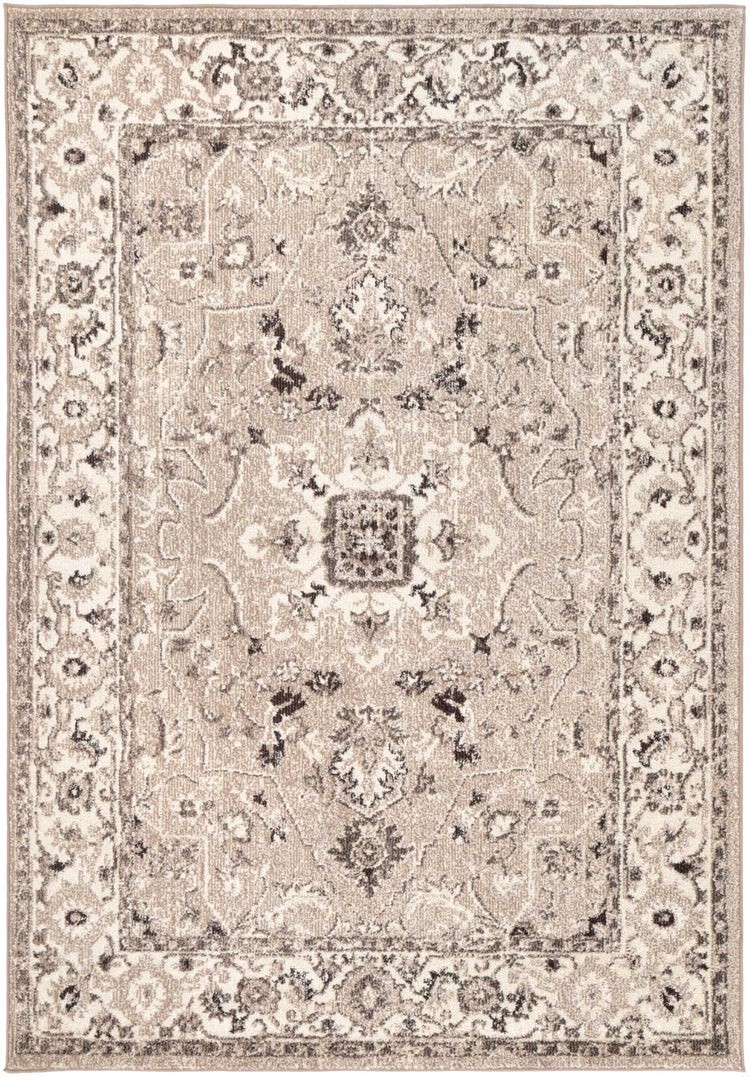 Micah Beige/White Traditional Rug