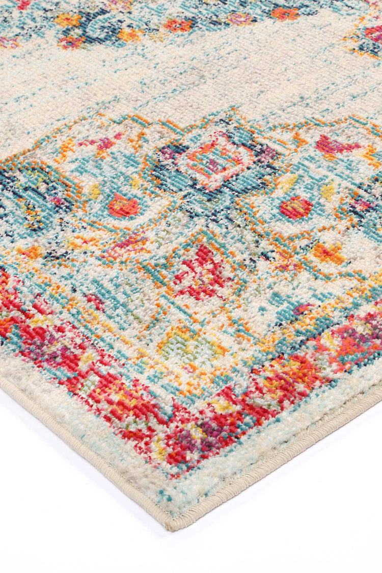 Micah Sky Blue/Multi Traditional Rug
