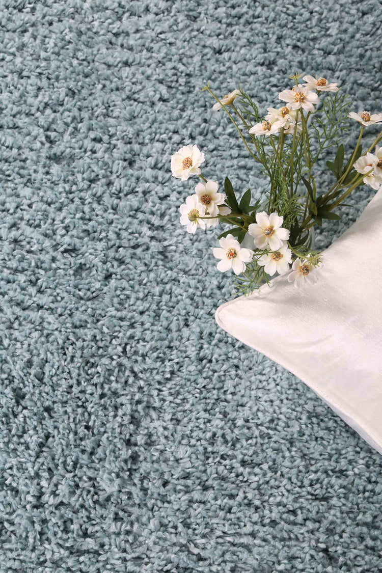 Alpine Shaggy Turquoise Blue Rug