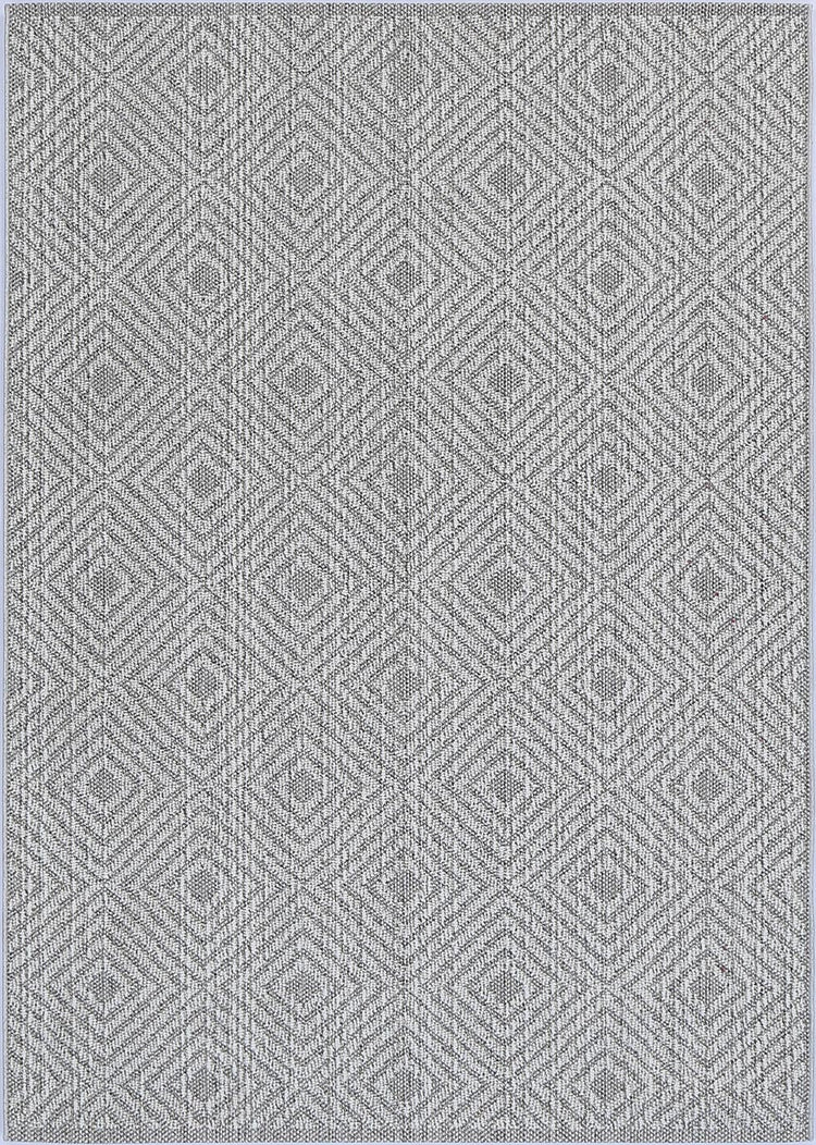 Vanuatu Walasi Ash Geometric Flatweave Rug
