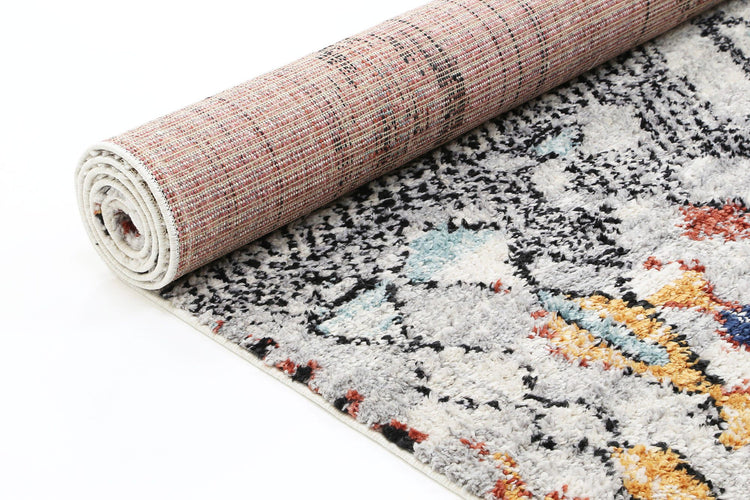 Boho Moroccan Meknes Silver Rug