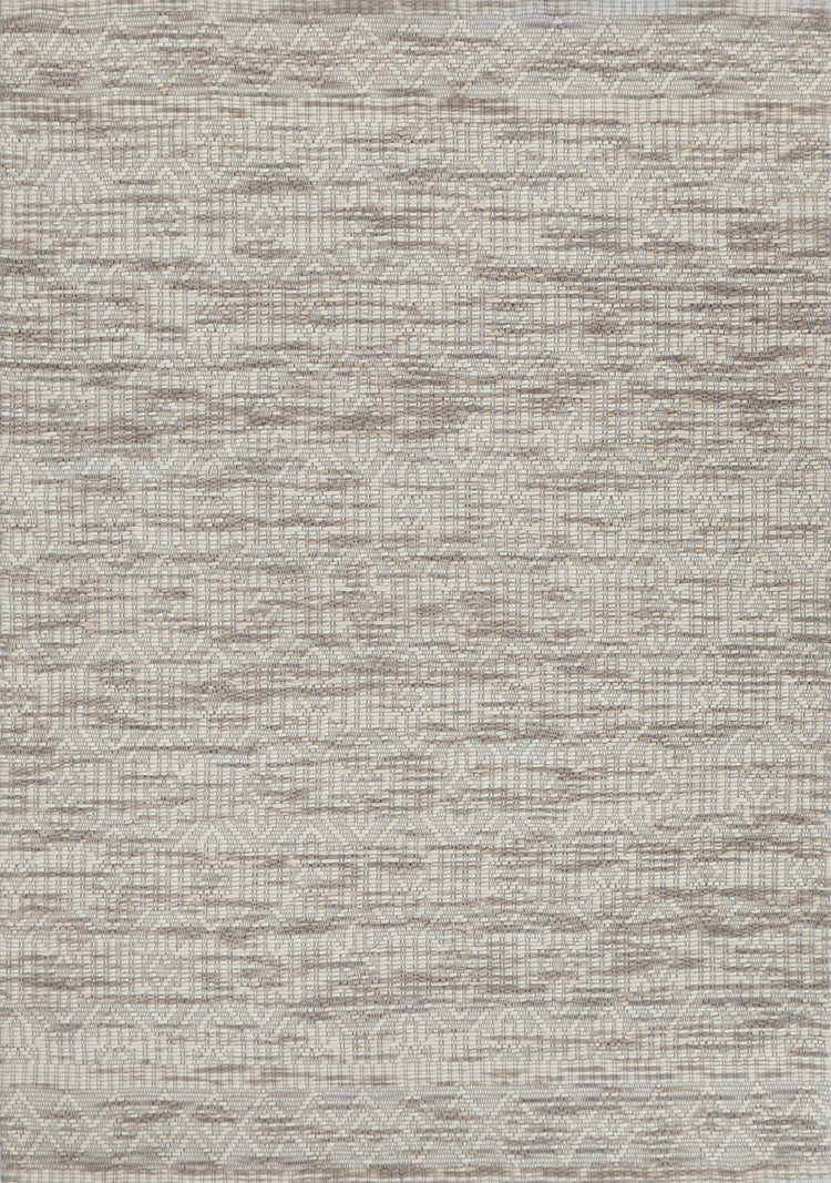 Copacabana Geometric Beige Wool Rug