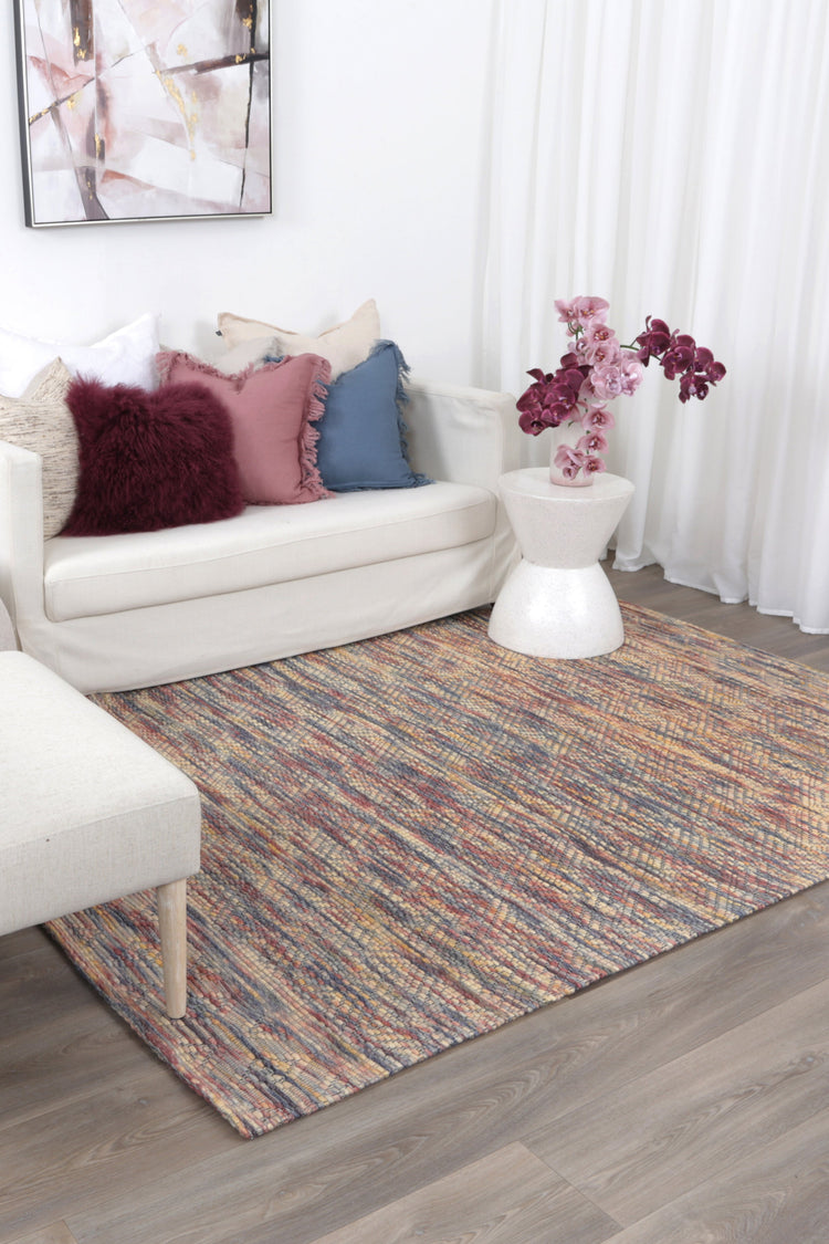 Copacabana Chevron Multi Wool Rug