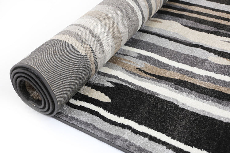 Matisse Ismerie Black & Beige Abstract Rug