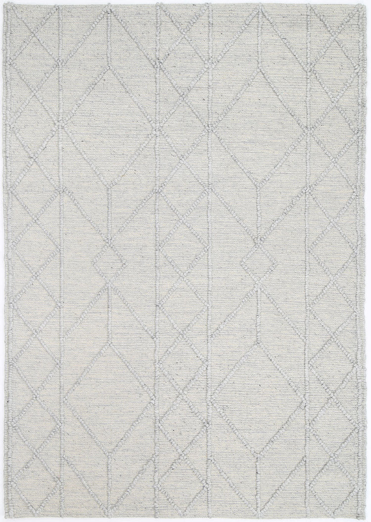 Himalaya Interweave Tribal Grey Wool Rug