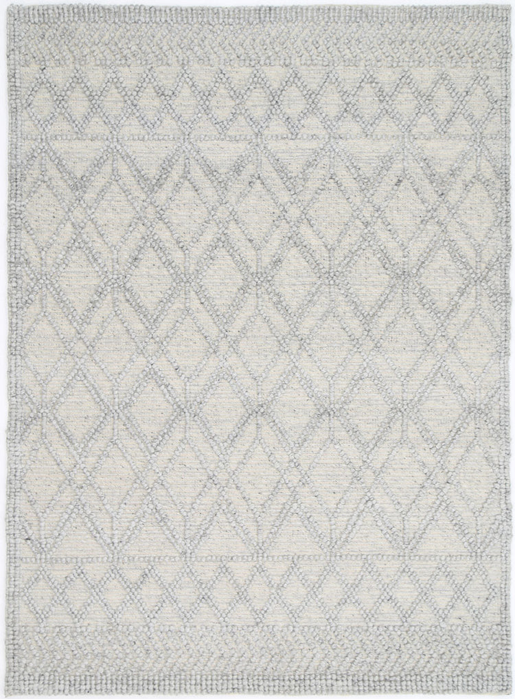 Himalaya Cobblestone Tribal Grey Wool Rug