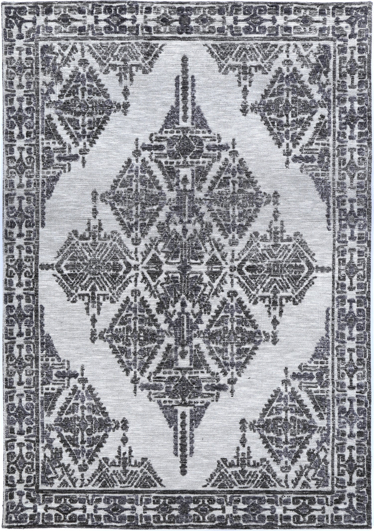 Amritsar Beas Grey Cotton Blend Rug