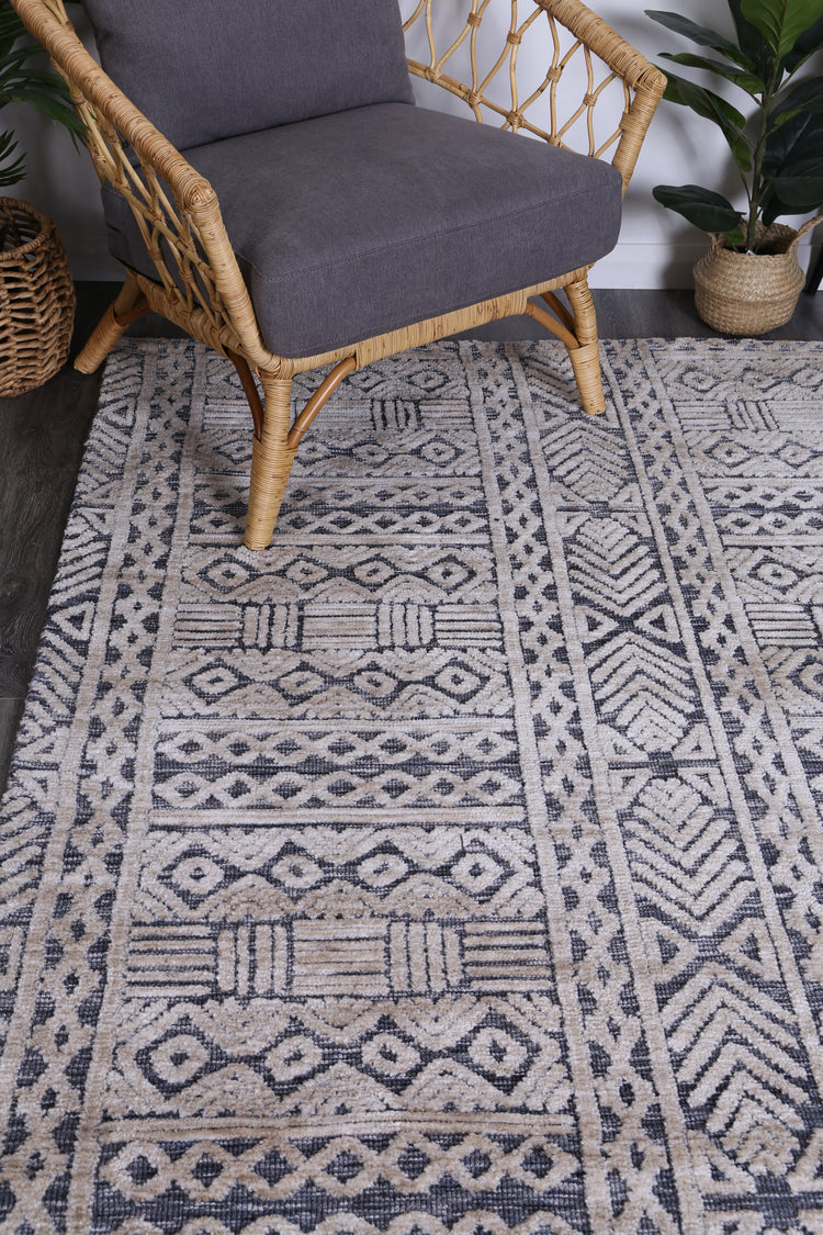 Amritsar Glenroy Blue Tribal Rug