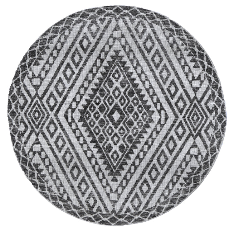 Amritsar Majitha Grey Round Cotton Blend Rug