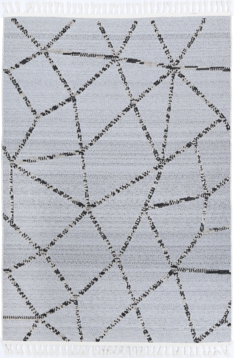 Ares Sparta Geomteric Grey and Ash Rug