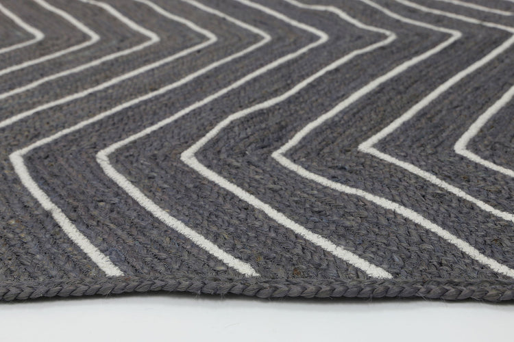 Artisan Grey Chevron Rug