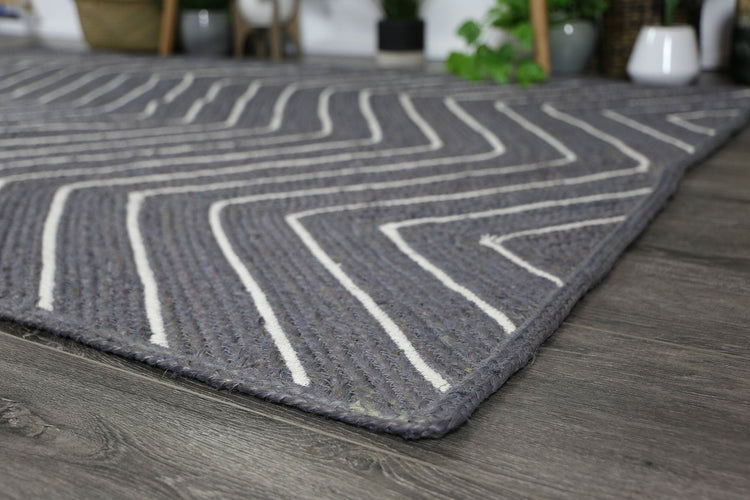 Artisan Grey Chevron Rug