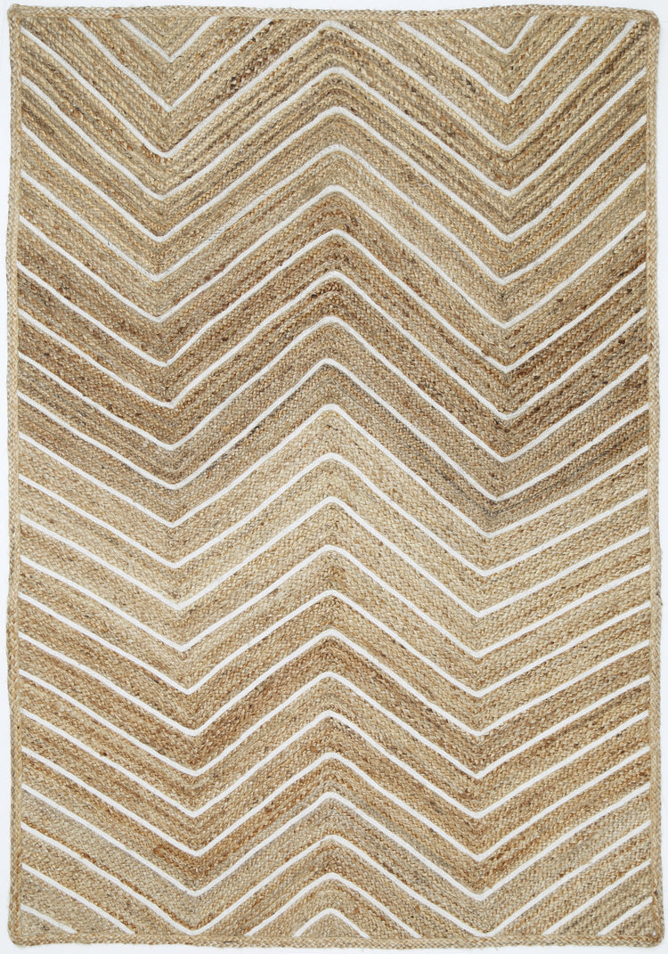 Artisan Beige Chevron Rug