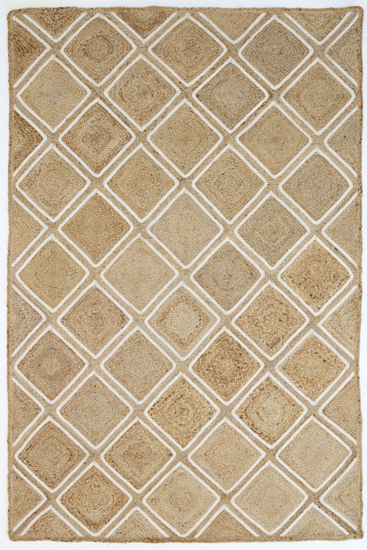 Artisan Beige Parquetry Rug