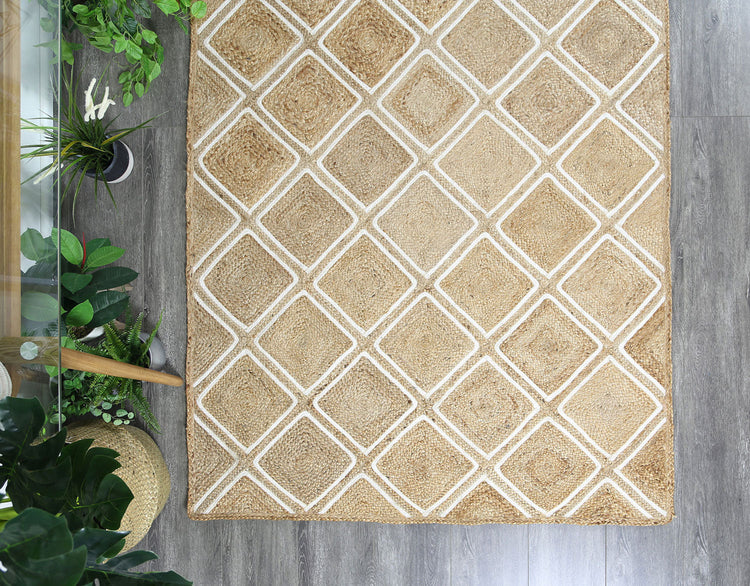 Artisan Beige Parquetry Rug