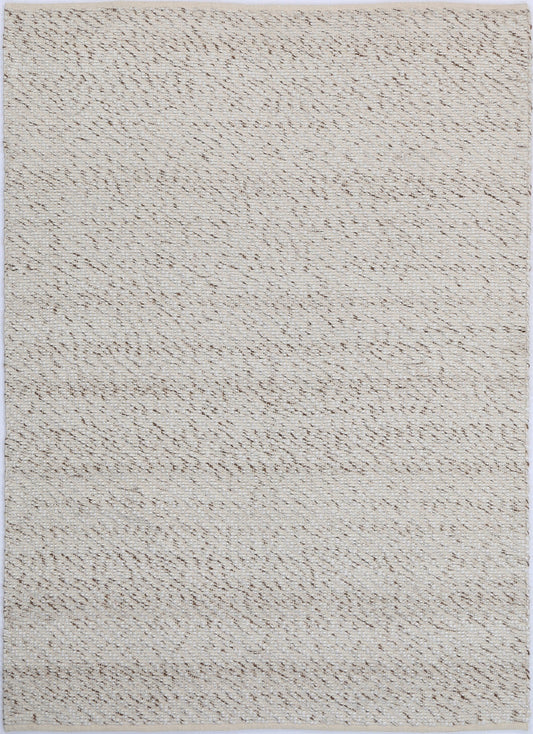 Basalt Beige Wool Blend Textured Rug