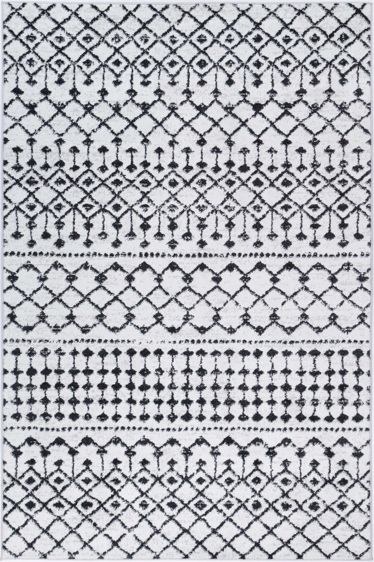 Bergen Repeats Black and White Rug