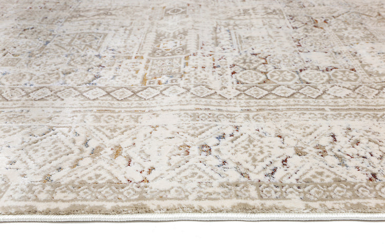 Bohemian Paradise Panel Beige Multi Rug