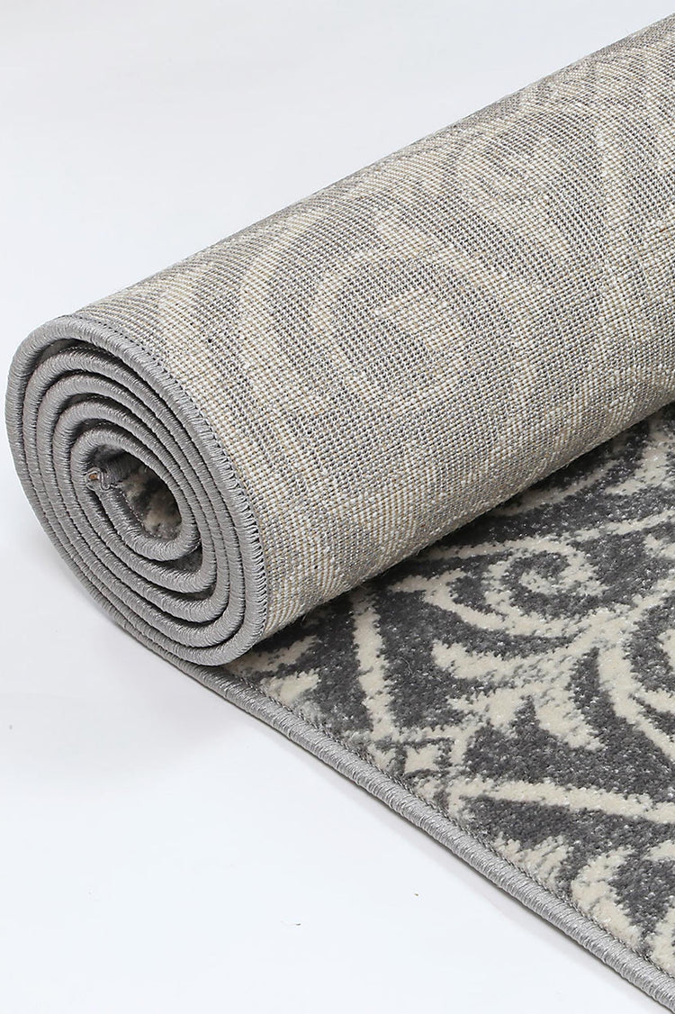 Delicate Katherine Grey & Ivory Rug