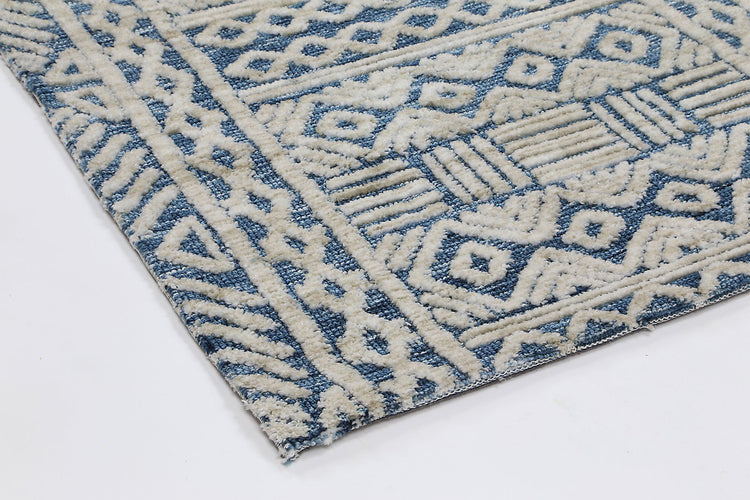 Amritsar Glenroy Navy Tribal Rug