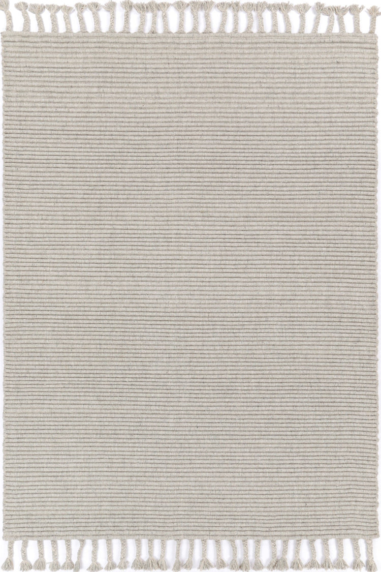 Goa Textured Wool Blend Grey Rug