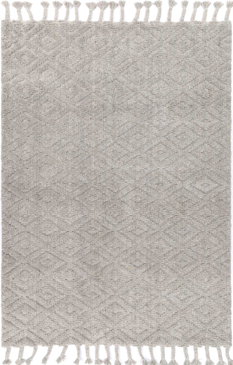 Goa Diamond Wool Blend Grey Rug