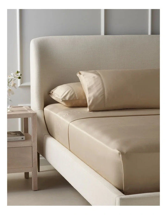 Fitted Bed Sheet Set - Golden (500 Thread Count)