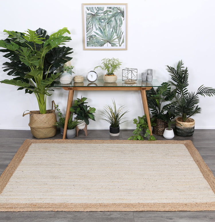 Hampton Centre Pearl Jute Rug