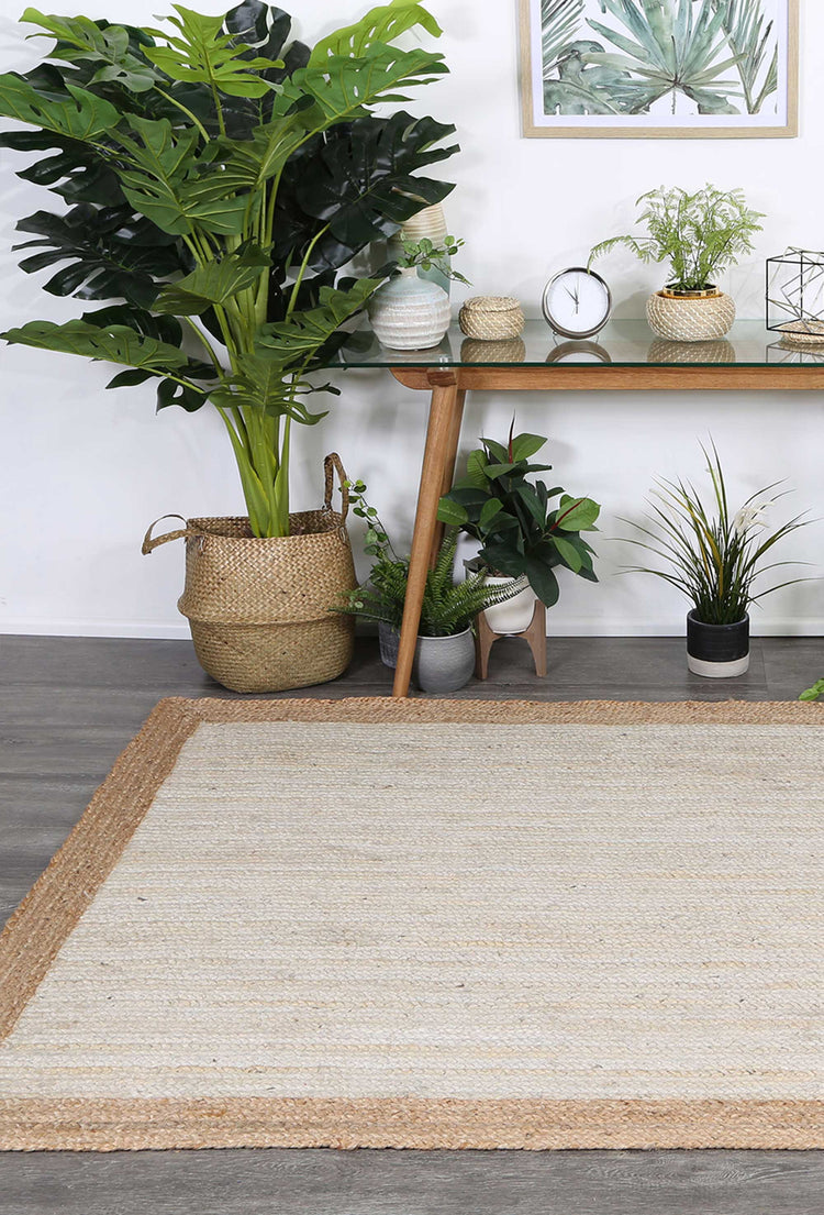 Hampton Centre Pearl Jute Rug