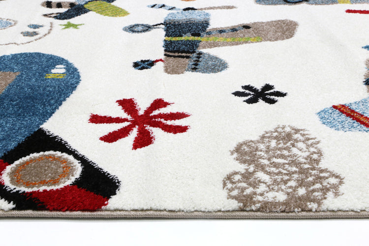 Happy Feet Flyin' High Multi Kids Rug