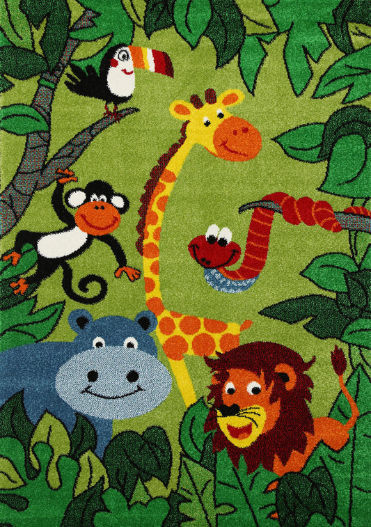 Happy Feet Jungle Jam Multi Kids Rug