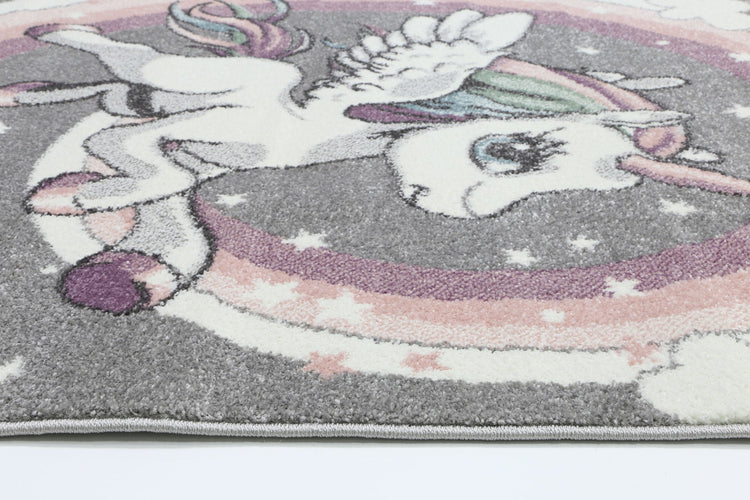 Happy Feet Powerful Pegasus Grey Kids Rug