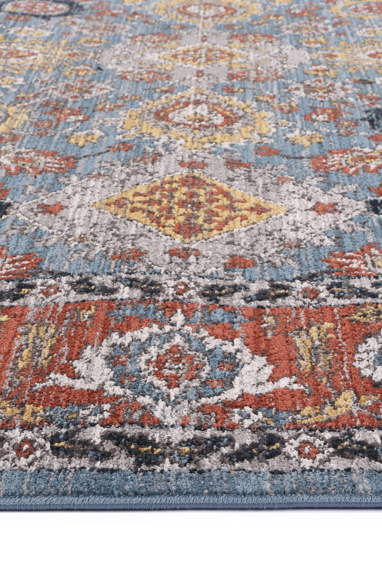 Havana Papian Transitional Charcoal & Blue Rug