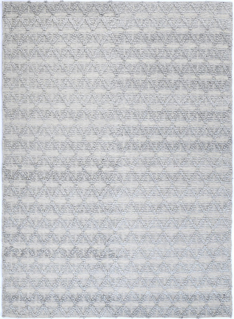 Himalaya Mosaic Tribal Grey Wool Rug