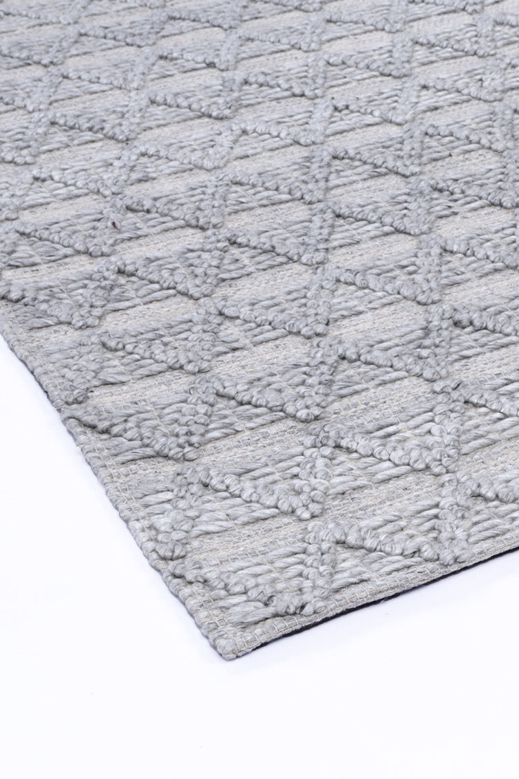 Himalaya Mosaic Tribal Grey Wool Rug