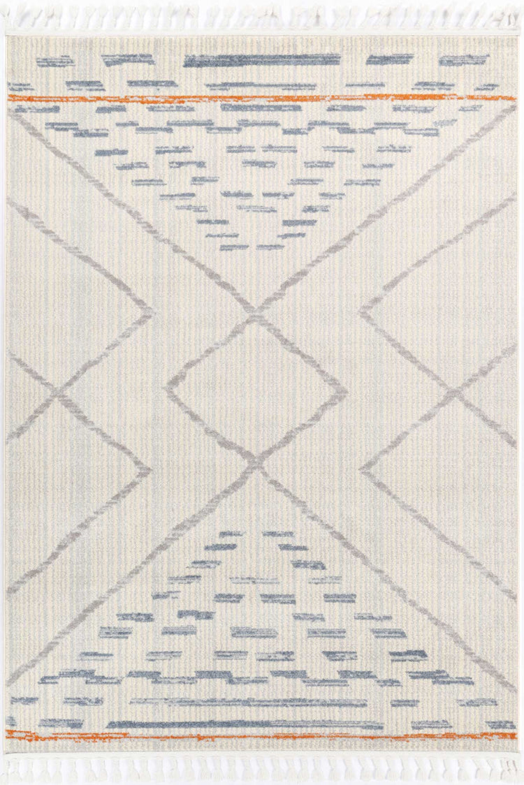 Inca Pica Cream Contemporary Rug