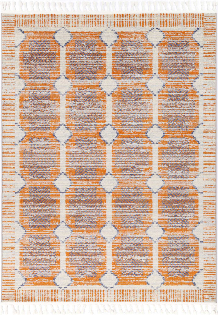 Inca Nasca Rust Contemporary Rug